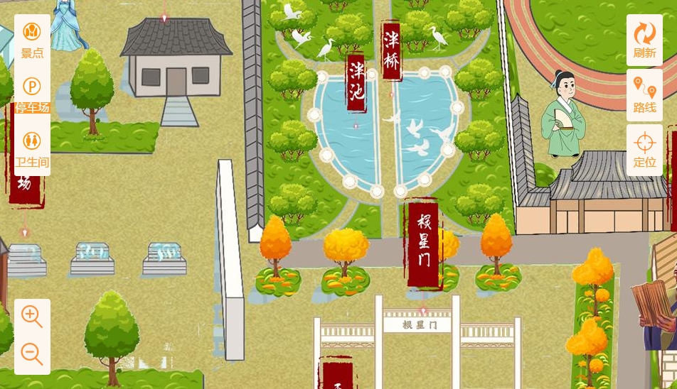 张沟镇手绘地图景区语音讲解导览系统：智慧景区建设的基石